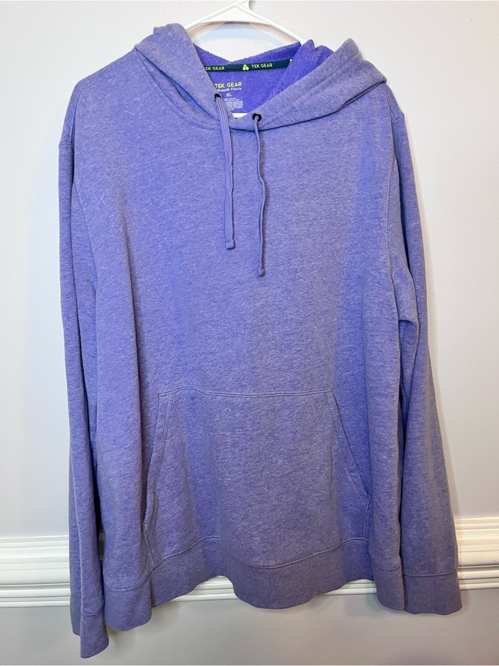 tek gear Lavender Pullover Hoodie with Kangaroo Pocket
